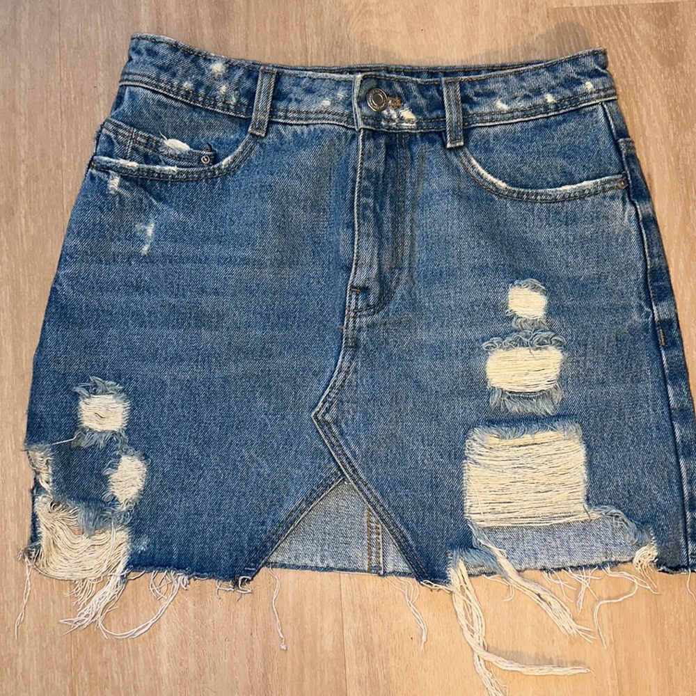 Zara denim skirt